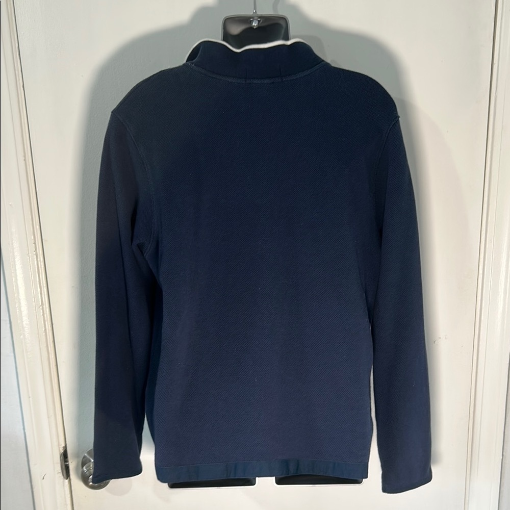 Retro Sport Antigua Atlanta Braves Blue Zip Up Sweater Large - Picture 4 of 7